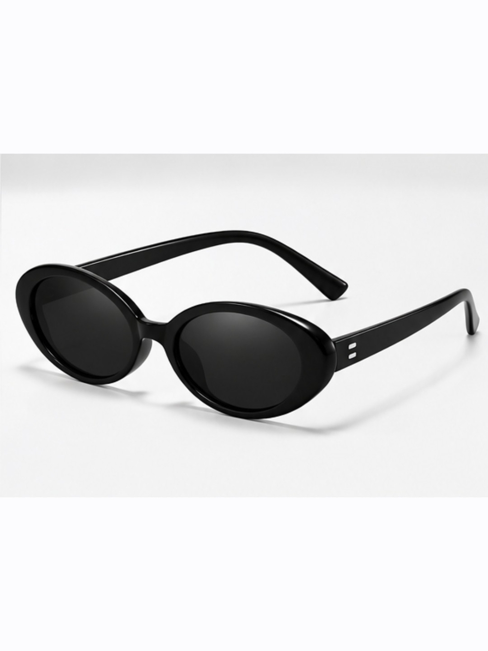 Women’s Oval Black Sunglasses